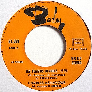 Les Plaisirs Demodes by Charles Aznavour