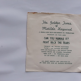 Can You Handle It ?/ Fight Back The Tears by Haywood, Matilda