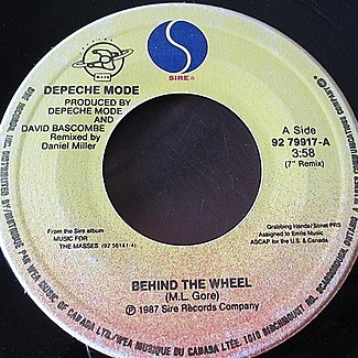 Behind The Wheel / Route 66-Behind The Wheel by Depeche Mode