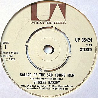 Ballad Of A Sad Young Man by Shirley Bassey