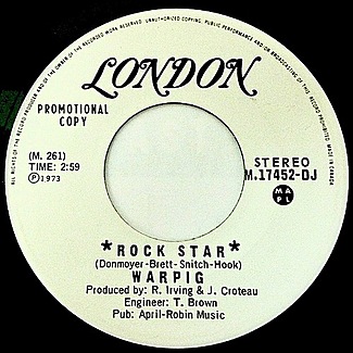 Rock Star (stereo) / Rock Star (mono) by Warpig