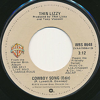 Cowboy Song / Johnny The Fox Meets Jimmy The Weed by Thin Lizzy