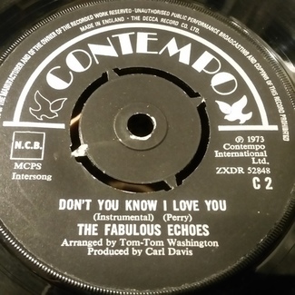 Don't You Know I Love You / If You Move It, You Lose It by The Fabulous Echoes