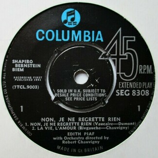 Non, Je Ne Regrette Rien... by Edith Piaf
