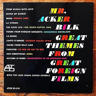 Great Themes From Great Foreign Films by Mr. Acker Bilk