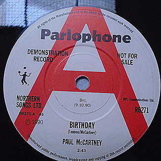 Birthday by Paul McCartney