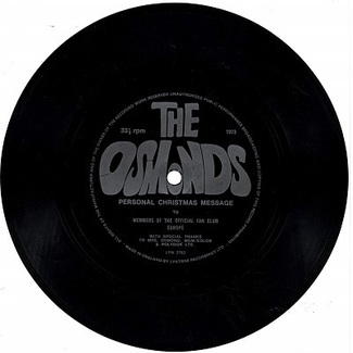 Personal Christmas Message To Members Of The Official Fan Club Europe by The Osmonds