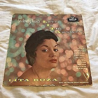 Love is the answer 1957 1st press decca lp by Lita Roza