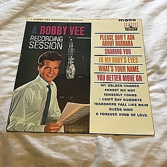 A Bobby Vee Recording Session 1962 1st press liberty lp ex play lp by Bobby Vee