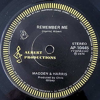 Remember Me / A Simple Song by Madden & Harris