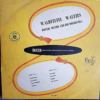 Waldteufel waltzes by Ronnie Munro & His Orchestra