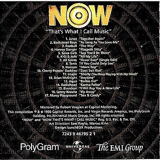 NOW thats what I call Music EMI 16795 by Various Rock Stars