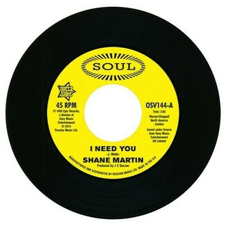 I Need You / A Lot Of Love by Shane Martin