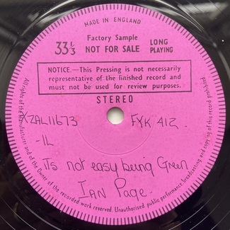 It's Not Easy Being Green by Ian Page