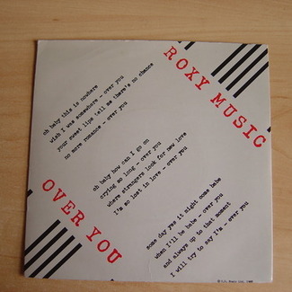 Over You by Roxy Music