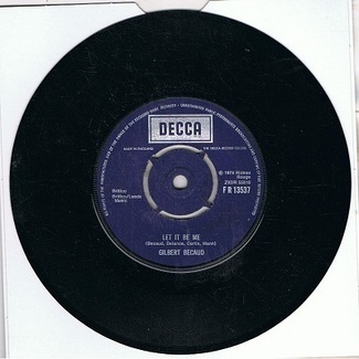 Let It Be Me / A Little Love And Understanding by Gilbert Bécaud