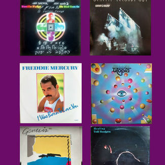 JOB LOT PROGRESSIVE ROCK 6 ORIGINAL LPs F. MERCURY-GENESIS-UTOPIA VG TO EX COND. by Vv.aa