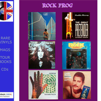 JOB LOT PROGRESSIVE ROCK 6 ORIGINAL LPs F. MERCURY-UTOPIA-YES VG TO EX COND. by Vv.aa.