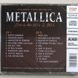 Live in the 80's & 90’s by Metallica