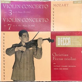 Mozart Violin Concerto No. 3 In G Major by Christian Ferras