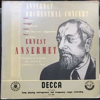 Ansermet Orchestral Concert Ravel Honegger Dukas Ravel by Ernest Ansermet