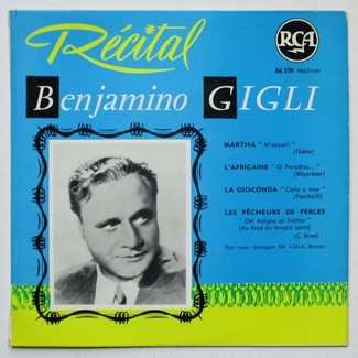 Recital by Beniamino Gigli