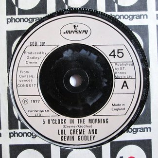It's 5 O'clock In The Morning / The Flood by Lol Creme And Kevin Godley