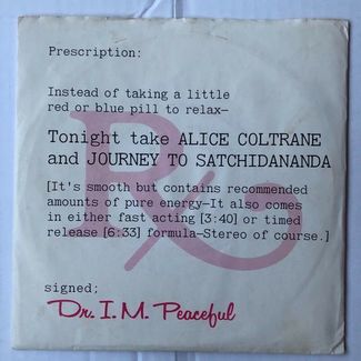 Journey In Satchidananda (Part One) / Journey In Satchidananda (Part Two) by Alice Coltrane