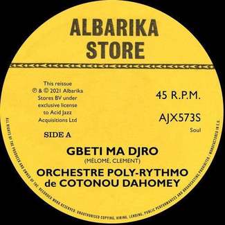 Gbeti Ma Djro' / 'Angelina II by Orchestre-poly-rythmo De Cotonou Dahomey