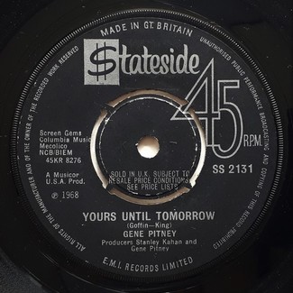 Yours Until Tomorrow by Gene Pitney