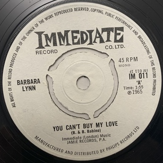 You Can't Buy My Love/That's What A Friend Will Do by Barbara Lynn