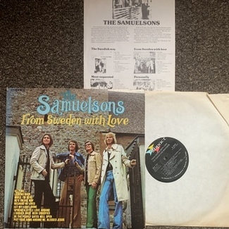 from sweden with love lp - signed dedicated sleeve by The Samuelsons