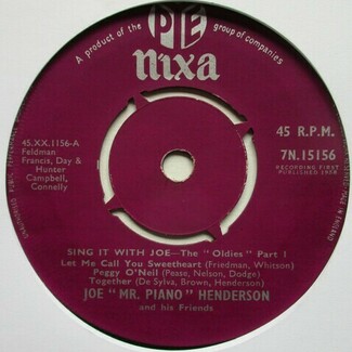 Sing It With Joe - The " Oldies " Part 1 by Joe 'Mr Piano' Henderson And His Friends