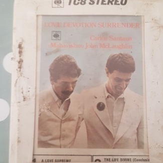 Love devotion surrender 8 Track tape still in sealed cellophane by Carlos Santana & John McLaughlin