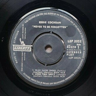 Never To Be Forgotten by Eddie Cochran
