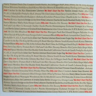 We Didn't Start The Fire by Billy Joel