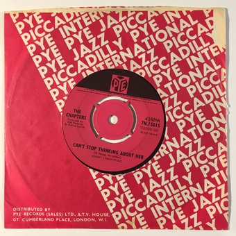 Can't Stop Thinking About Her / Dance Little Lady by The Chapters