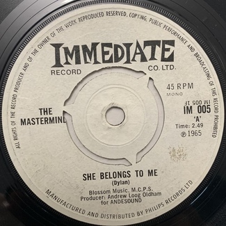 She Belongs To Me / Taken My Love by The Masterminds